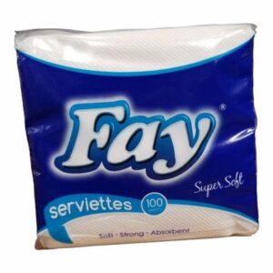 Fay Super Soft Serviettes, Pack of 100 Sheets